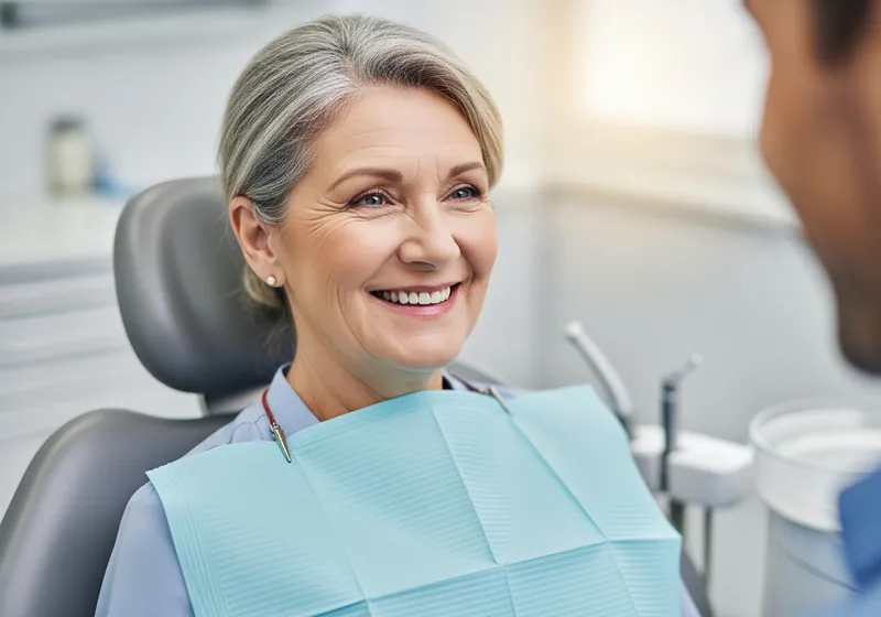 All-on-4 patient consultation with caring dental professional